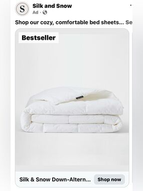 Best Seller - New! $186.45 Silk&Snow Down Alternative Duvet, All Season, King